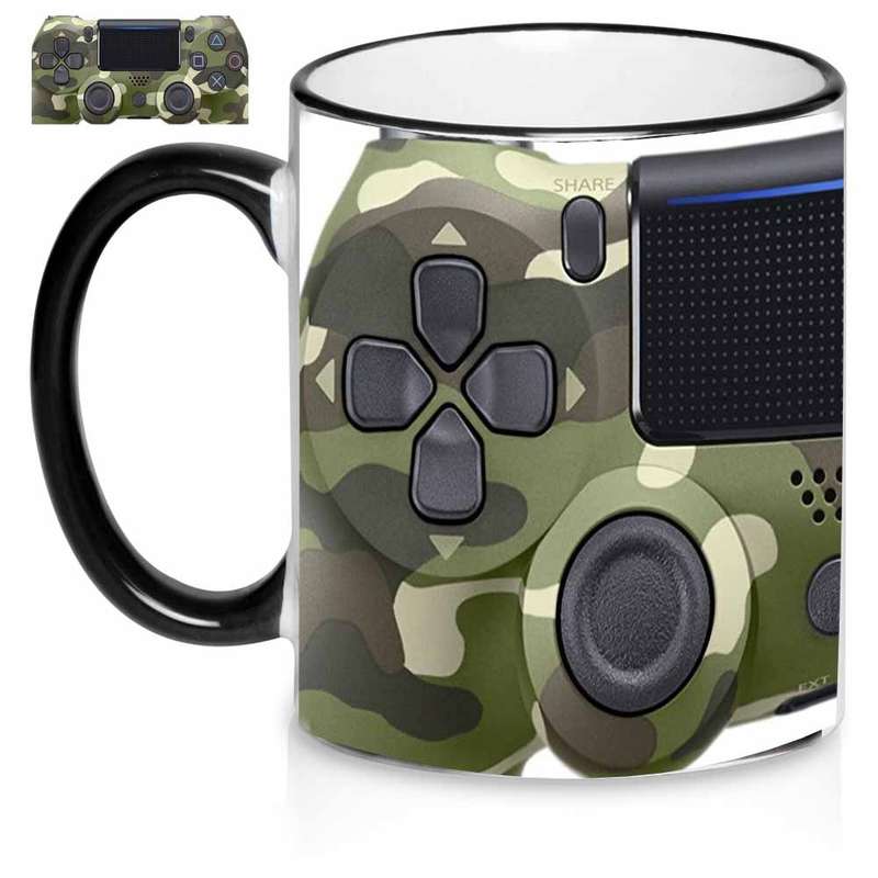 Playstation 4 camo control coffee mug