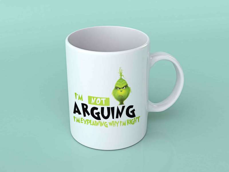 I'm not arguing I'm explaining why I'm right coffee mug