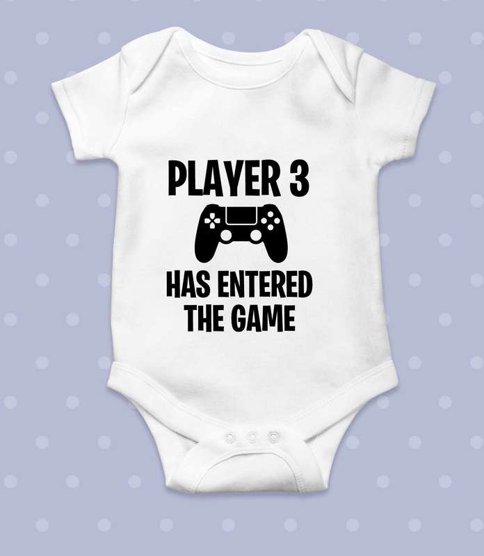 Player 3 has entered the game baby grow
