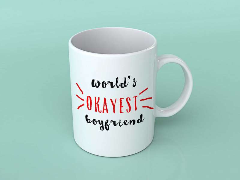 World's okayest boyfriend Coffee mug
