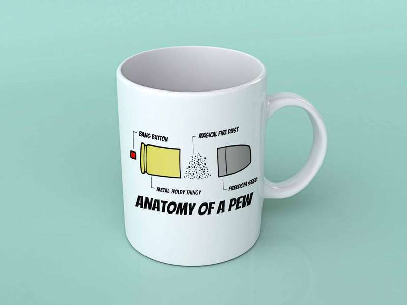 Anatomy of a pew coffee mug