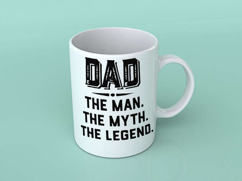 Dad the man the myth the legend Coffee mug