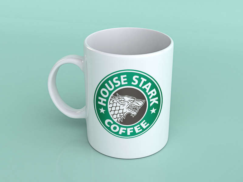 Game of Thrones House stark coffee mug