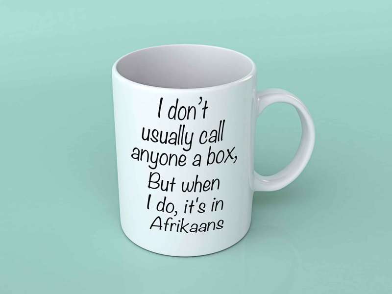 I don't usually call someone a box But when I do mug