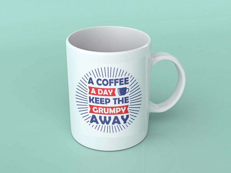 A coffee a day coffee mug