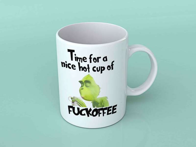 Time for a nice hot cup of fuckoffee mug