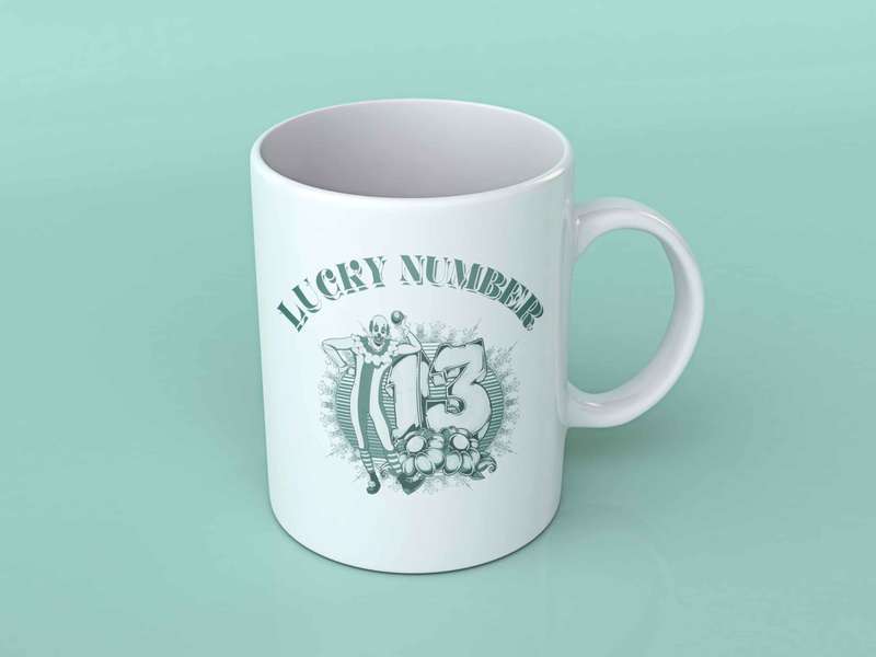 Lucky number 13 coffee mug