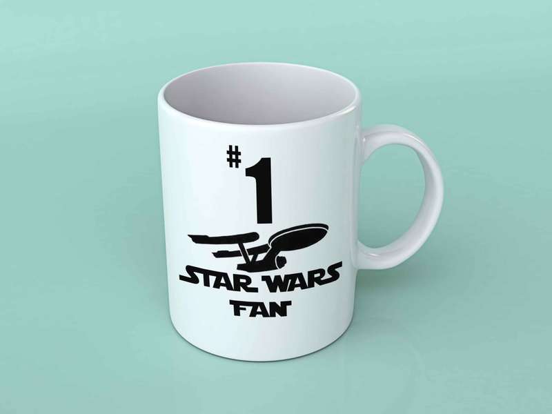 Number 1 star wars fan coffee mug