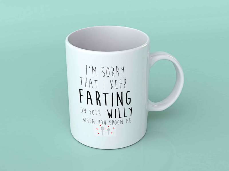 I'm sorry that i keep farting coffee mug