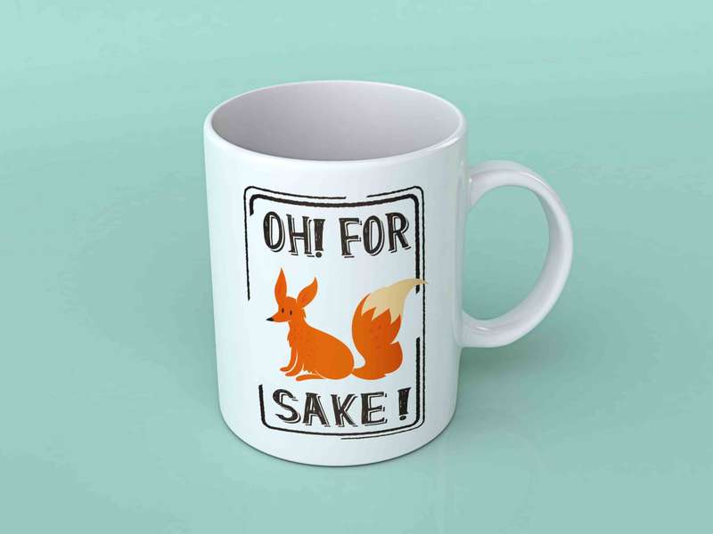 Oh for fox sake coffee mug