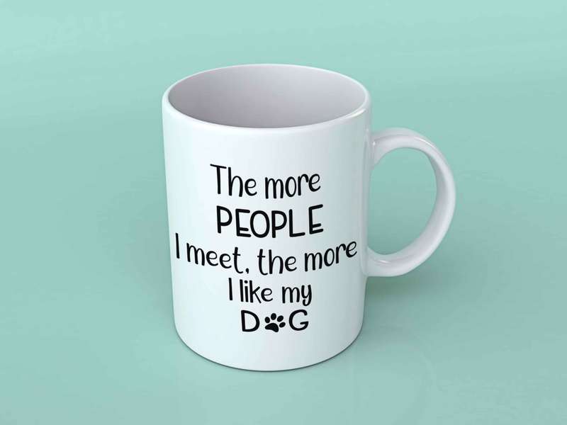 The more people I meet coffee mug