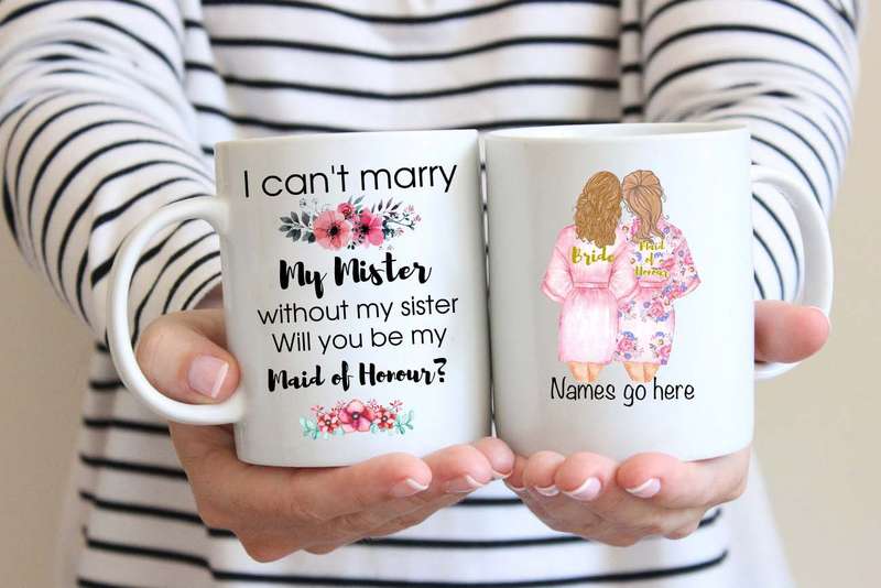 I Can't marry my mister without my sister coffee mug