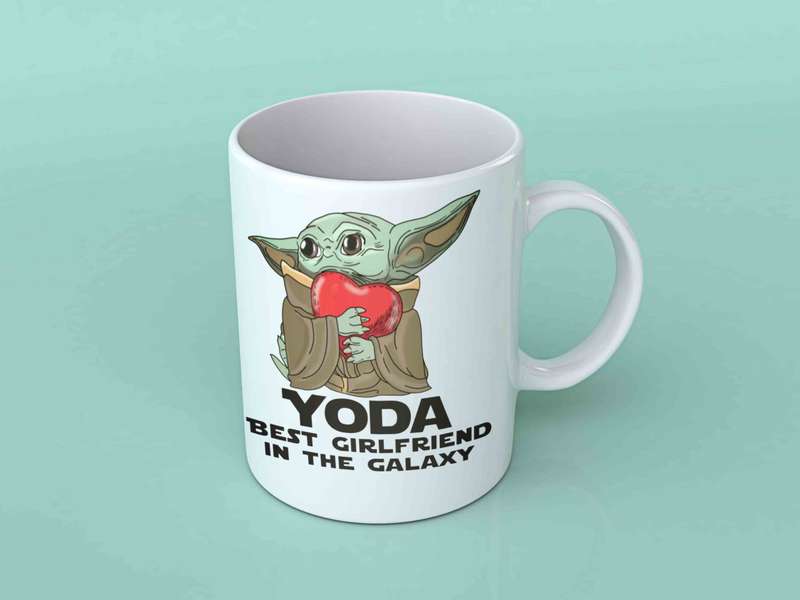 Yoda best girlfriend in the Galaxy coffee mug