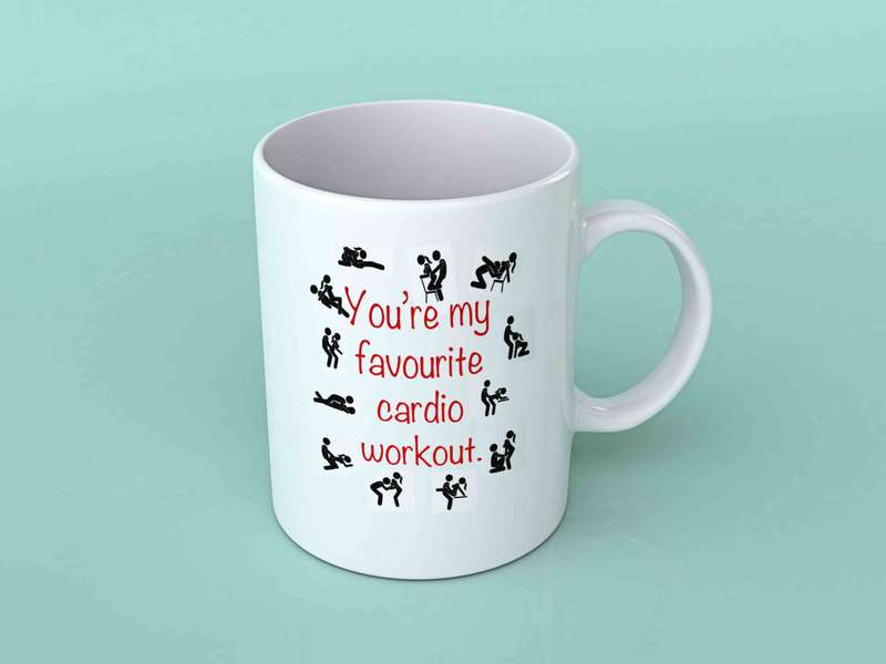 You're my favourite cardio workout coffee mug