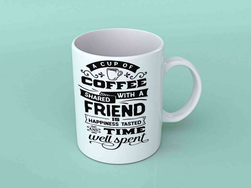 A cup of coffee shared Coffee mug