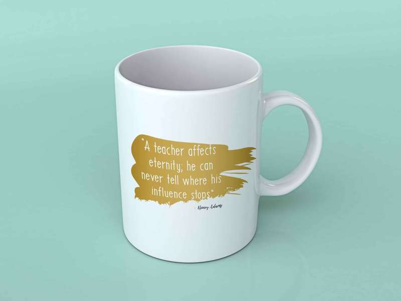 A teacher affects eternity Coffee mug