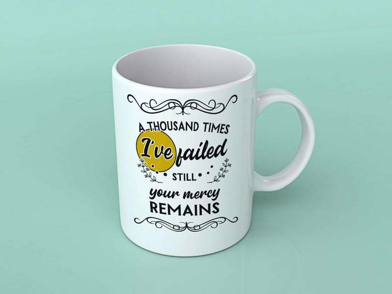 A thousand times I've failed coffee mug