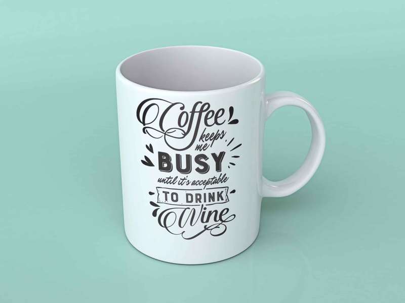 Coffee keeps me busy Coffee mug