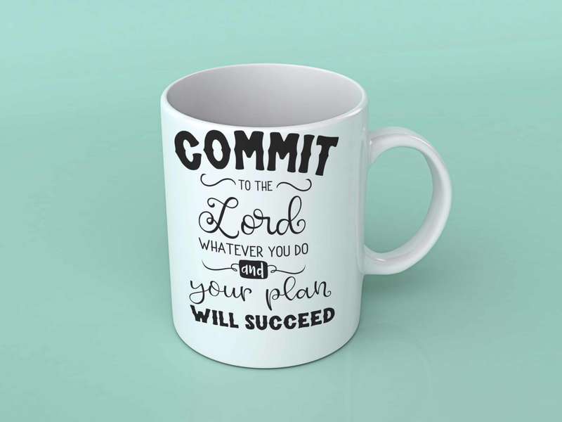 Commit to the Lord Coffee mug