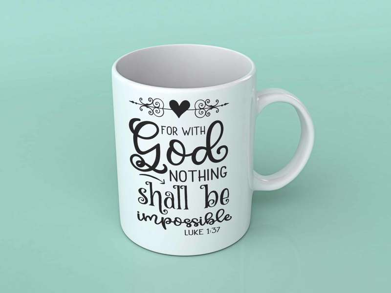 For with God coffee mug