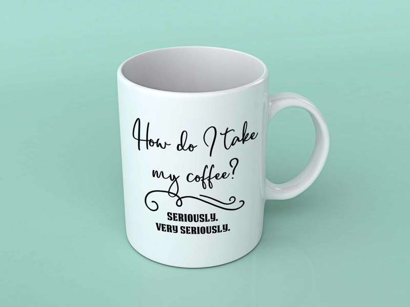 How do I take my coffee coffee mug