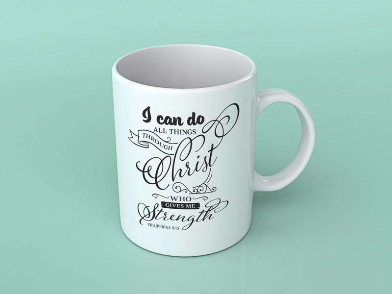 I can do all things through Christ coffee mug