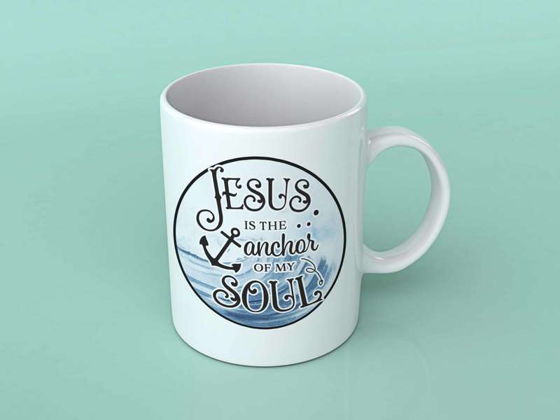Jesus is the anchor of my soul coffee mug
