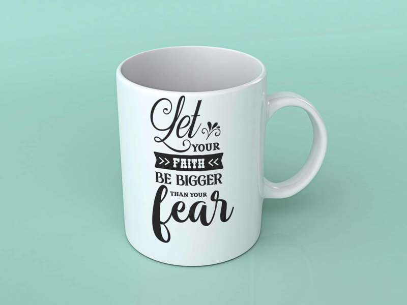 Let your faith coffee mug