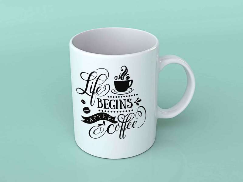 Life begins after coffee Coffee mug