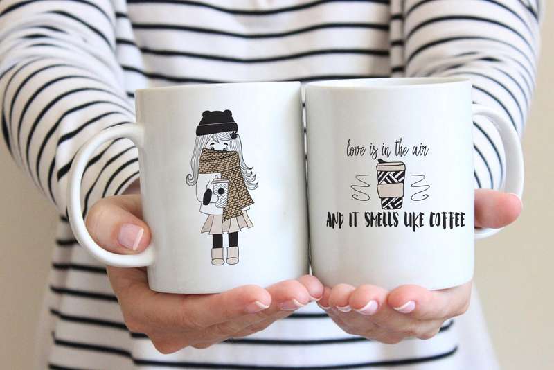 Love is in the air and it smells like coffee coffee mug