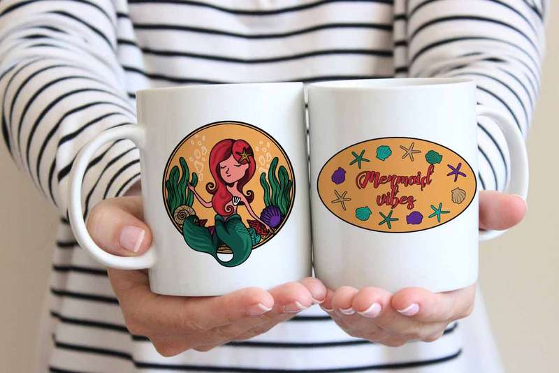 Mermaid vibes Coffee mug