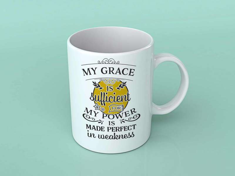 My Grace is sufficient 1 coffee mug