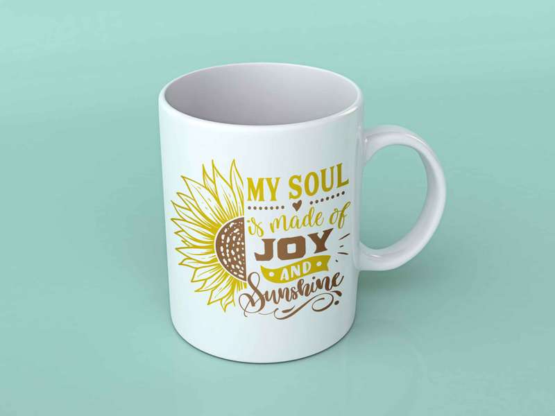 My soul is made of Joy Sunflower coffee mug