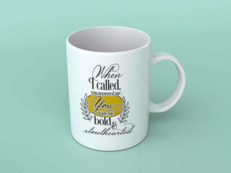 When I called you answered me coffee mug