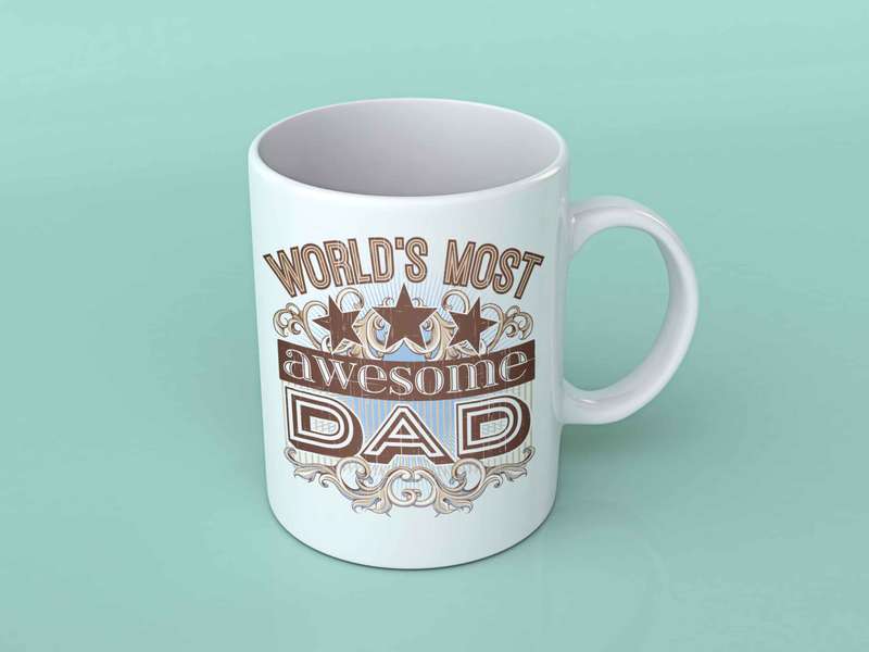 World's most awesome Dad Coffee mug