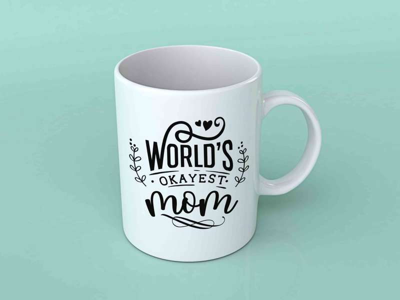 World's okayest mom Coffee mug