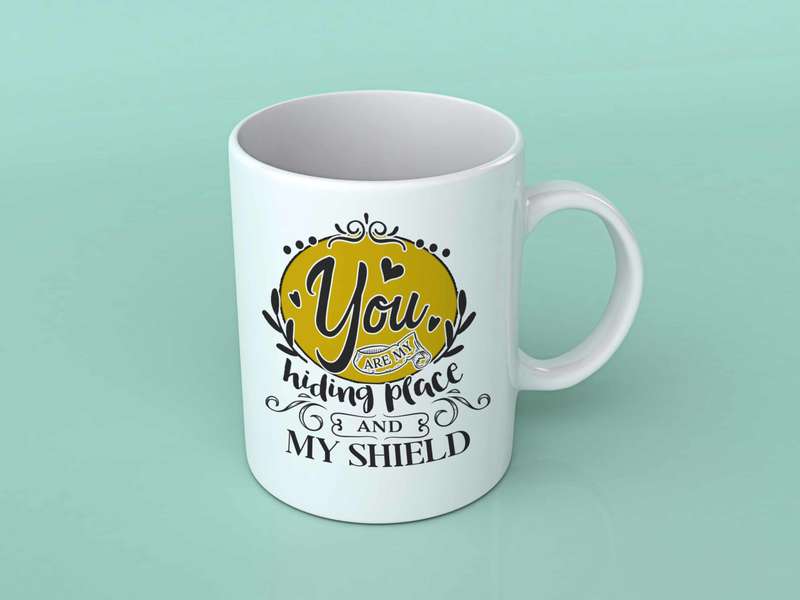 You are my Hiding place coffee mug