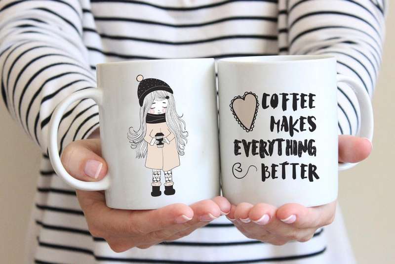Coffee makes everything better coffee mug