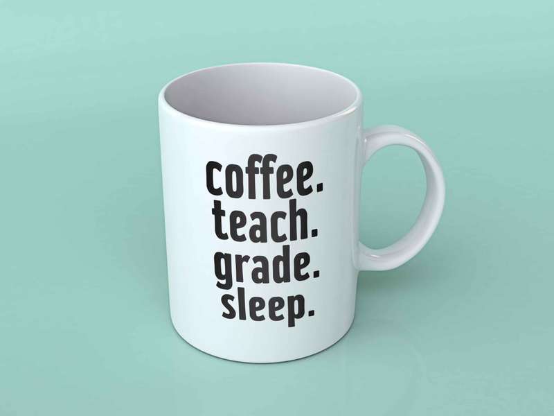 coffee teach grade sleep coffee mug