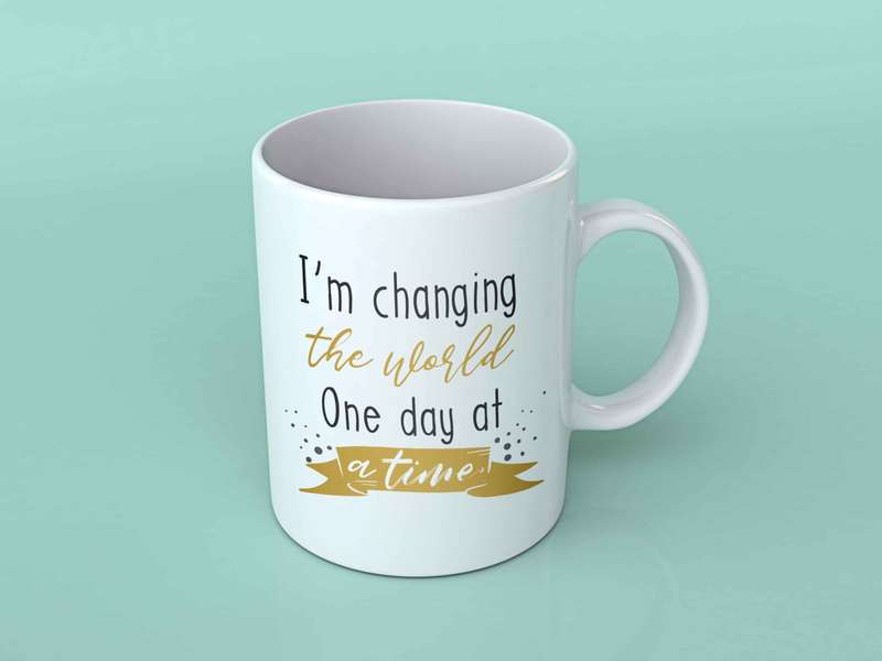 I'm changing the world coffee mug