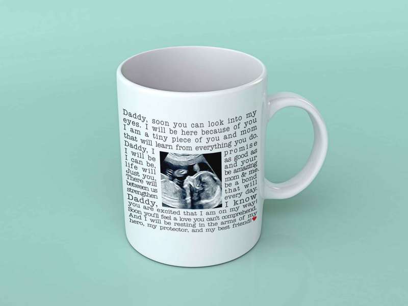 Daddy and ultra sound coffee mug