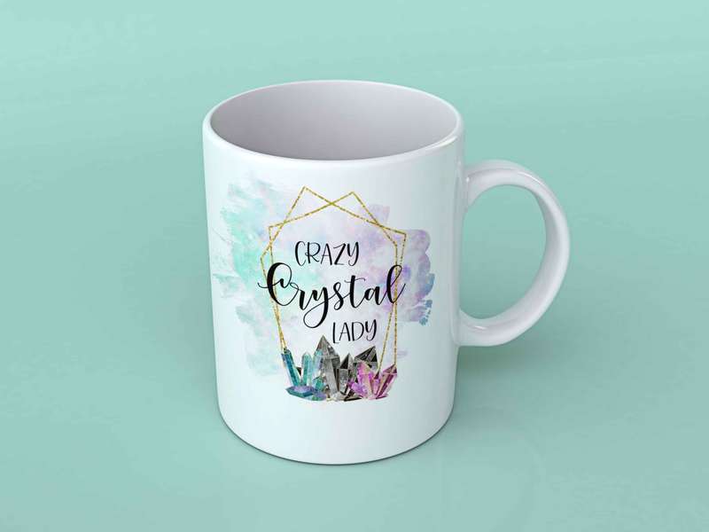 Crazy crystal lady Coffee mug