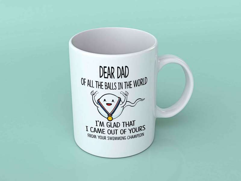 Dear dad of all the balls in the world Coffee mug
