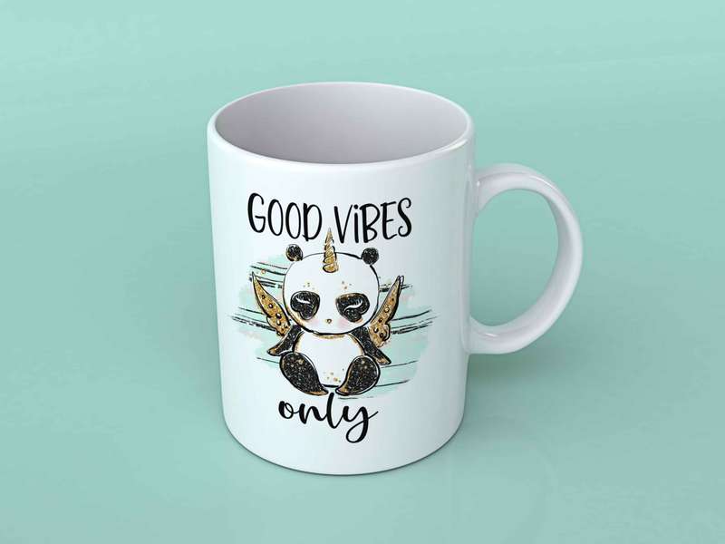 Good vibes only coffee mug