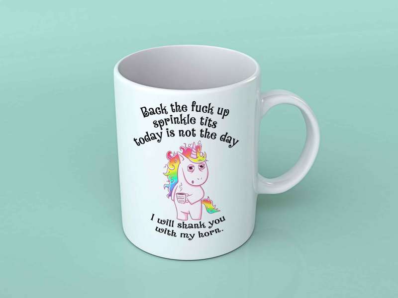 Back the fuck up sprinkle tits coffee mug 3