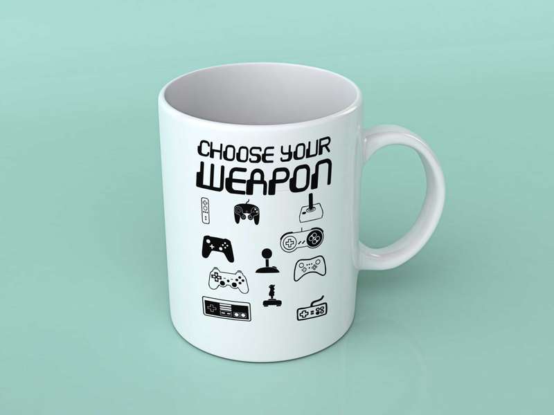 Choose your weapon coffee mug