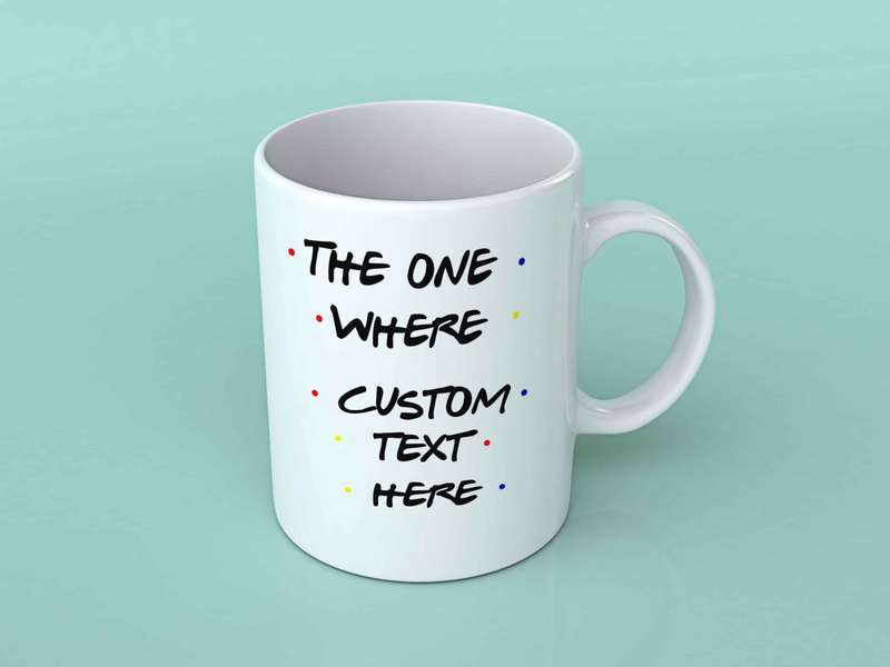 Friends custom text mug
