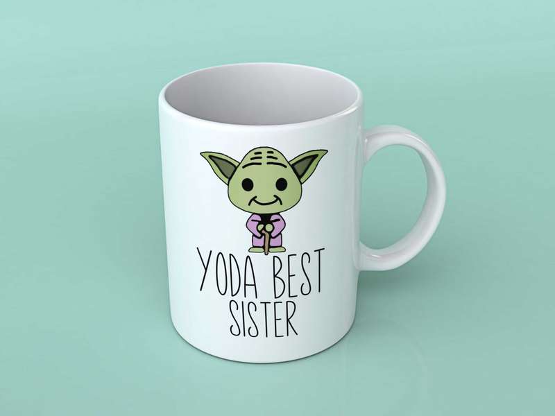 Yoda best Sister coffee mug