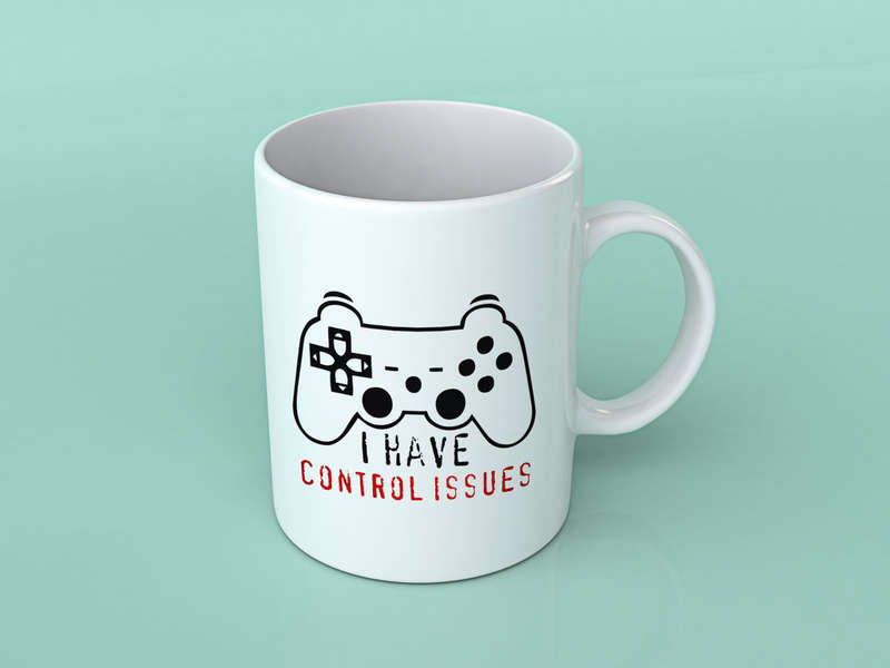 I have control issues coffee mug