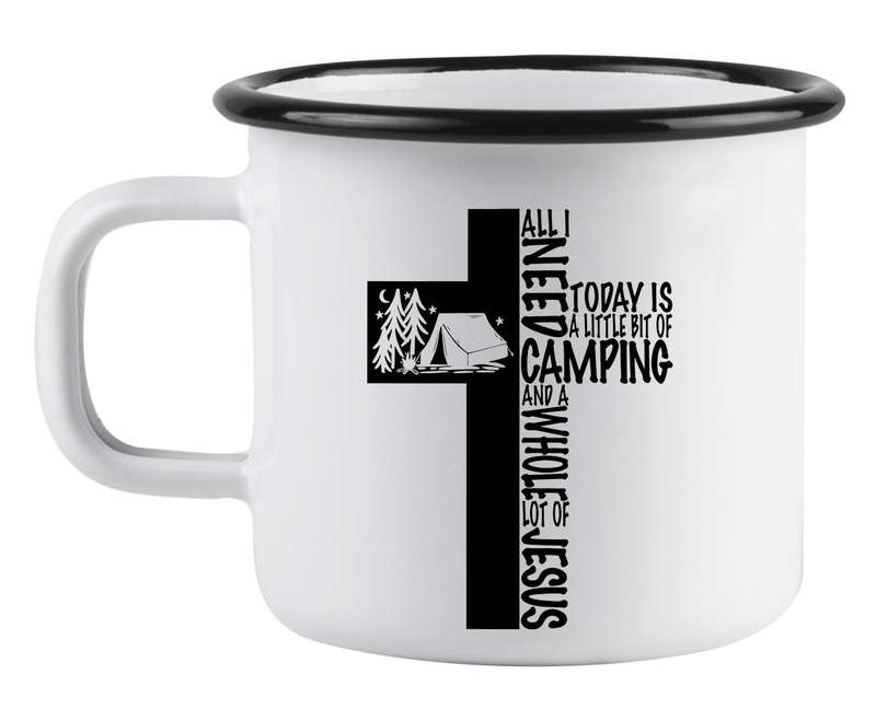 All I need today enamel mug